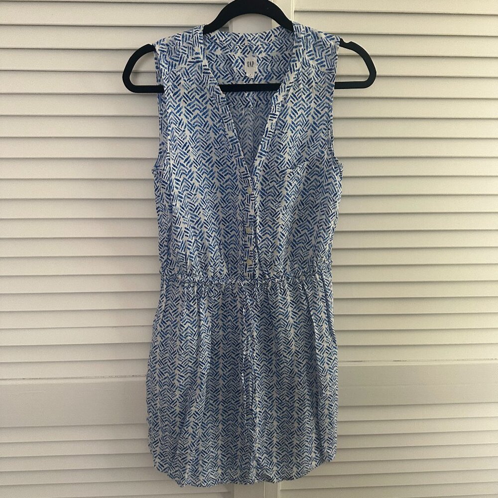 GAP mini watercolor brush stroke dress